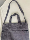 Vintage Washed Distressed Canvas Shoulder Bag 6W10BBG2499
