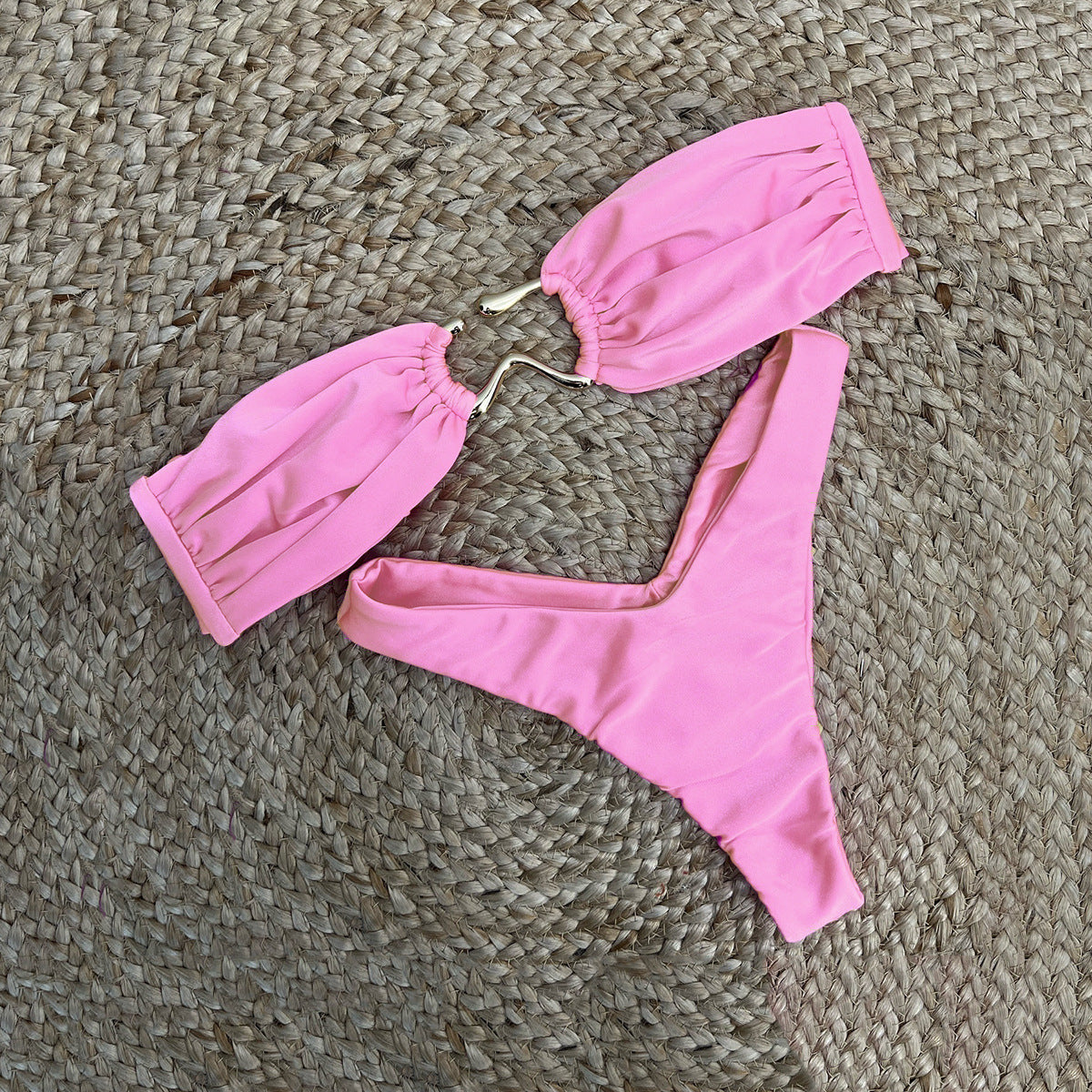 Strapless Triangle Bikini - DippedShop Wholesale - #4163