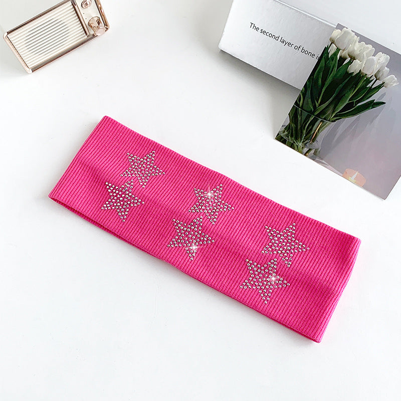 Rhinestone Star Knit Headband - DippedShop Wholesale - #5971