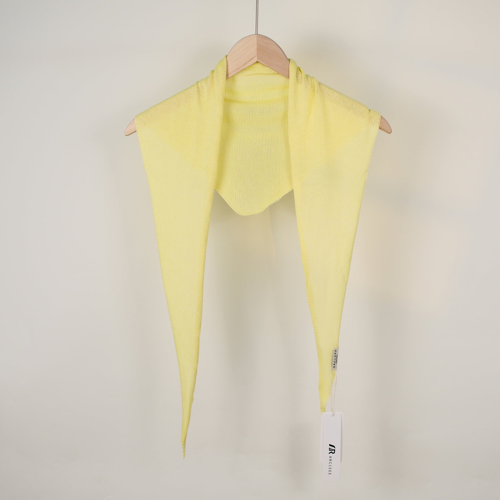 Fashion Solid Color Headscarf Triangle Knit Scarf 6W6NSC45
