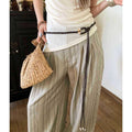 Vintage Knot Ring Tie Braided Rope Waist Belt 6W6JBT198