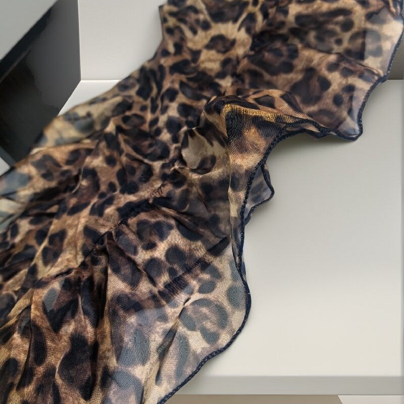 Trendy Leopard Print Dancing Belt Hip Sacrf 6W1SL20