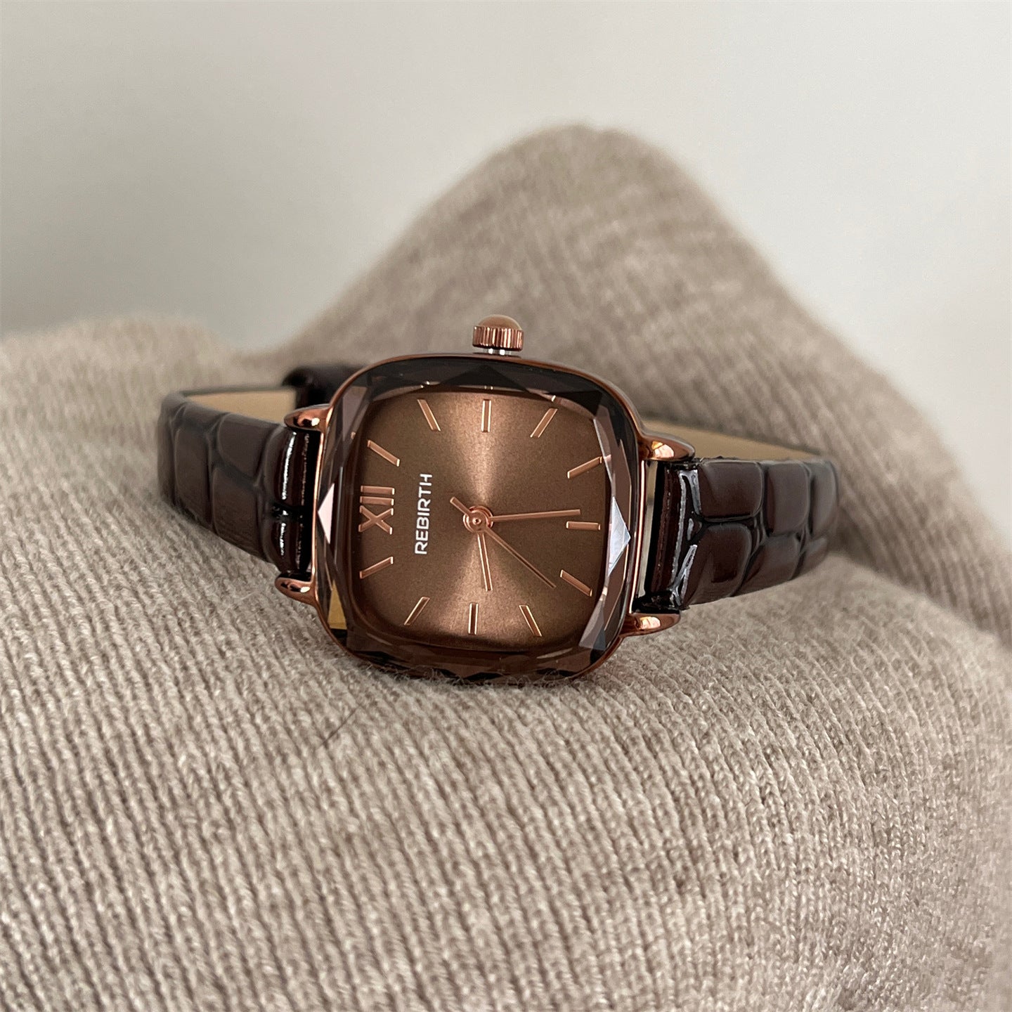 Minimalist Hexagon Leather Watch - DippedShop Wholesale - #5507