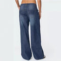 Color Block Striped Wide Leg Jeans - DippedShop Wholesale - #5795