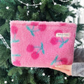 Plush Cherry Makeup Bag - DippedShop Wholesale - #5379