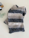 Striped Contrast Knit Scarf - DippedShop Wholesale - #4291