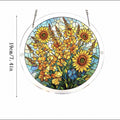 Colorful Stained Glass Style Puzzle Acrylic Suncatcher 6H7HLS181