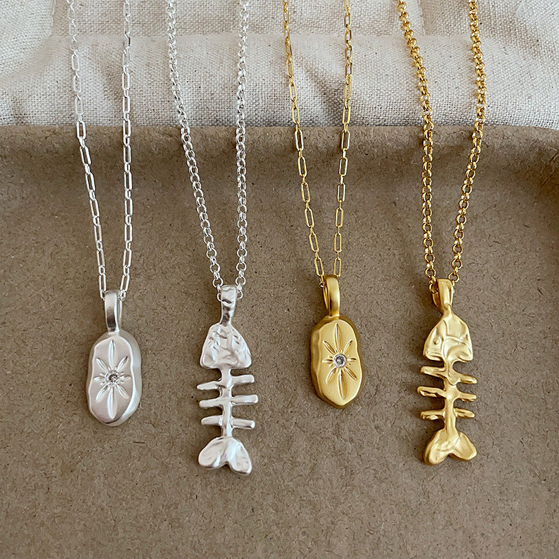 Oval Pendant Necklace - DippedShop Wholesale - #9411