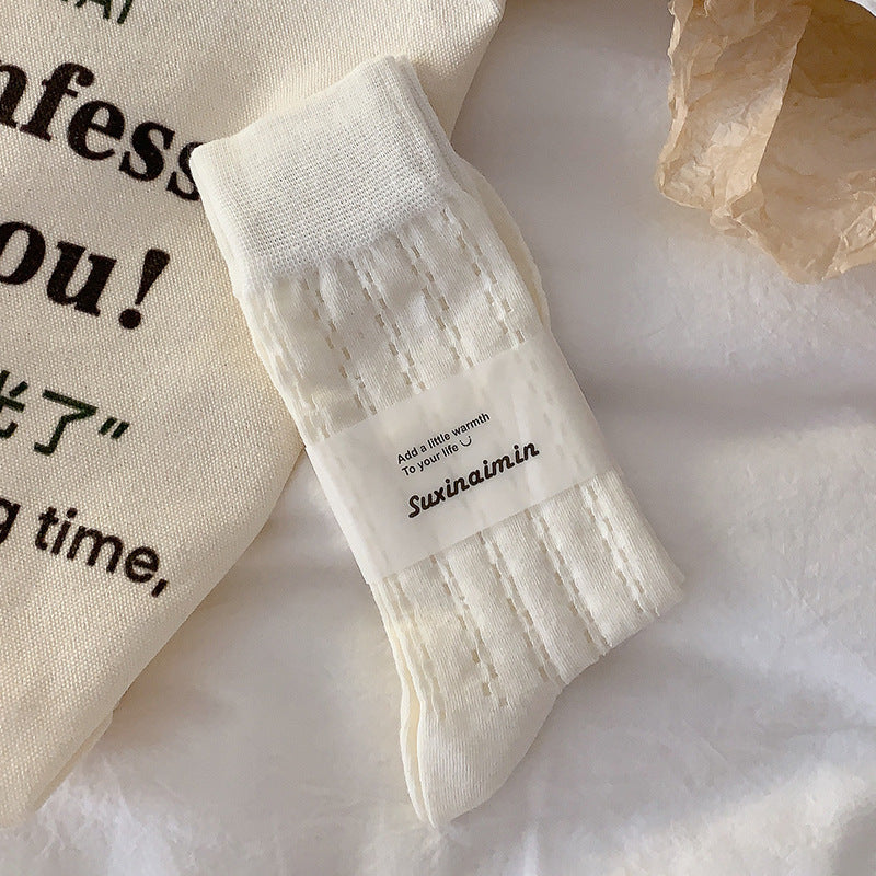 Solid Mesh Breathable Socks - DippedShop Wholesale - #1427