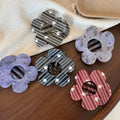 Fashion Polka Dots Hollow Flower Shape Hair Claw 6W6HCP1293