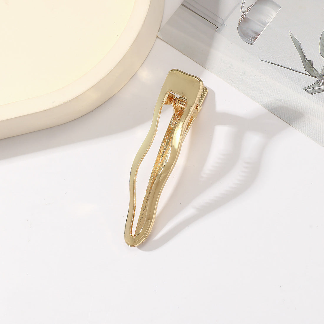 Vintage Geometric Gold Hair Clip - DippedShop Wholesale - #2275