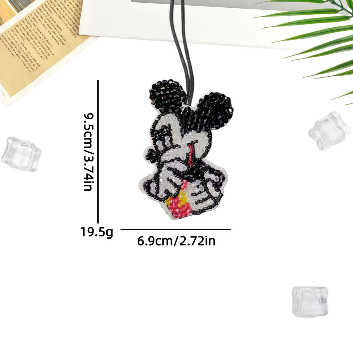 Cute Cartoon Rhinestones Horse Pendant Bag Charm 6W10BBC803