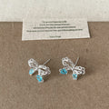 Pearl Bow Dangle Earrings - DippedShop Wholesale - #6179