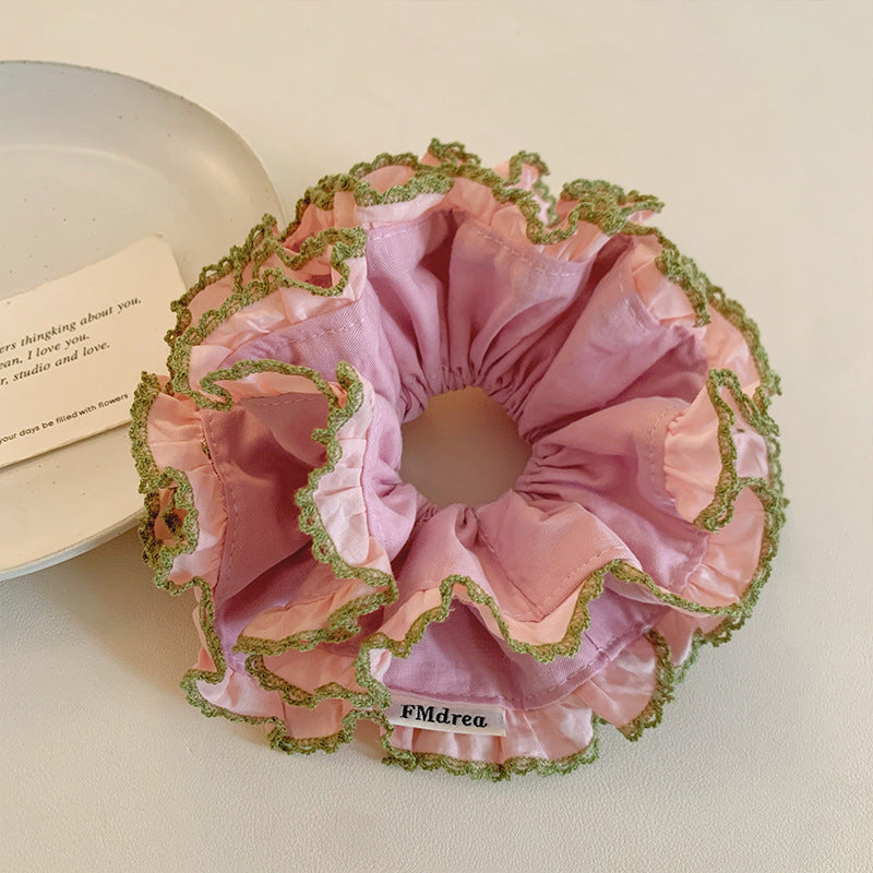 Color Block Voluminous Scrunchie - DippedShop Wholesale - #1507