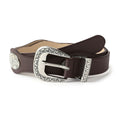 Retro Punk Studded Distressed Leather Belt 6W6JBT172