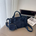 Casual Denim Solid Color Underarm Shoulder Bag 6W10BBG2366