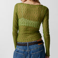 Sexy Floral Lace Cropped Top - DippedShop Wholesale - #0003