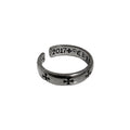 Vintage Punk Silver Plated Cross Statement Ring 6W6JRG292