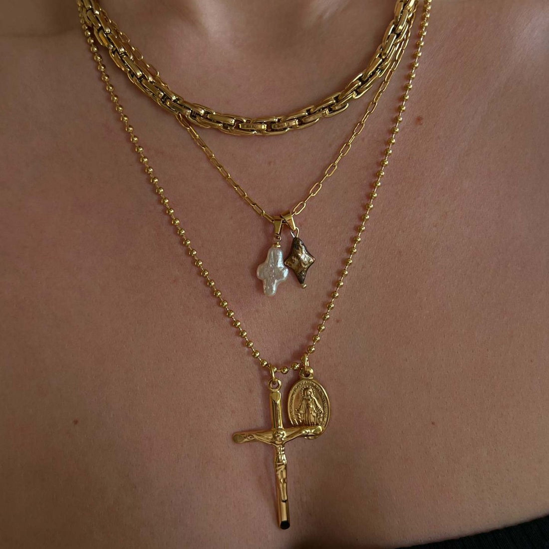Cross Pendant Necklace - DippedShop Wholesale - #7139