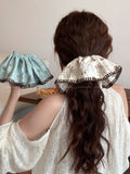 Unflower Print Fabric Hair Scrunchie MK2BLW6W6HSR28