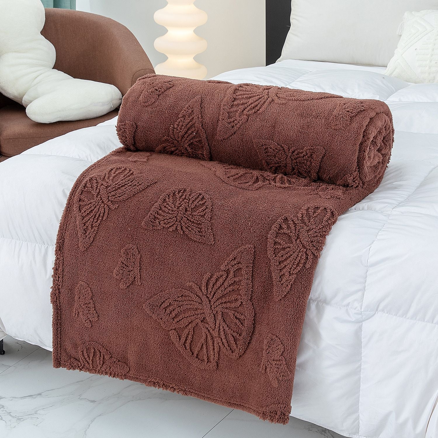 Butterfly Jacquard Fleece Blanket - DippedShop Wholesale - #7219