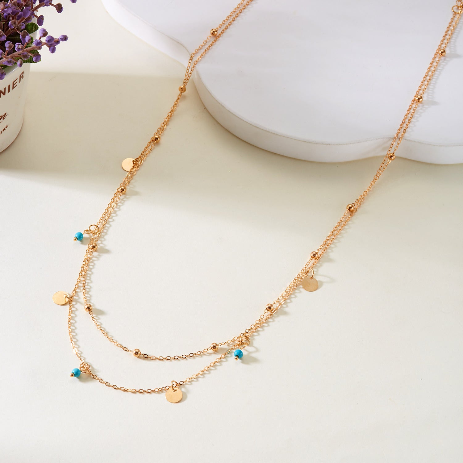Classic Bead Tassel Layered Ad - DippedShop Wholesale - #6931