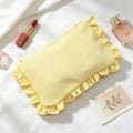 Stylish Striped Print Ruffled Cosmetic - DippedShop Wholesale - #2243