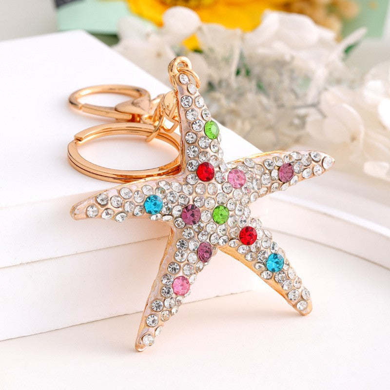 Funny Rhinestones Dolphin Pendant Keychain Bag Charm 6W10BBC632