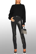 Solid Round Neck Sweater - DippedShop Wholesale - #1267