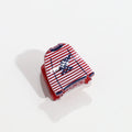 Stylish USA Flag Love Shape Nonslip Hair Clip 8AS6HCP58T