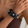 Punk Style Studded Wooden Wide - DippedShop Wholesale - #0115