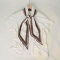 Striped Silk Scarf - DippedShop Wholesale - #0499