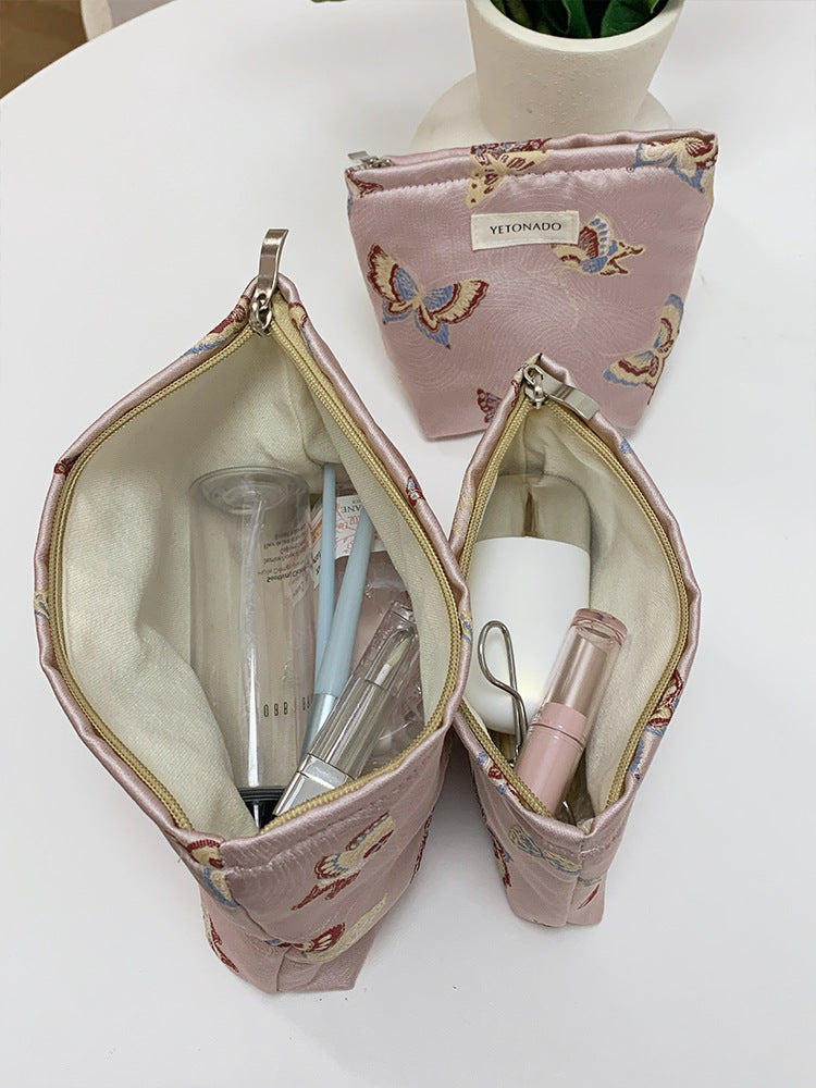 Butterfly Jacquard Travel Toiletry Cosmetic Bag MK2BW6W10BOB399