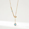 Sporty Style Cubic Zirconia Ball Pendnat Necklace 6W6JNC410L