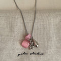 Elegant Natural Stone Pendant Choker Necklace 6W6JNC427