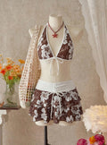 Vintage Flower Bikini Set - DippedShop Wholesale - #6707