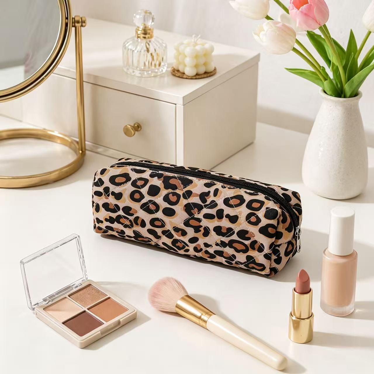 Classic Leopard Print Portable Pencil Case 6S10BOB1034