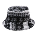 Boho Style Fair Isle Print Warm Bucket Hat 6W6HAT816