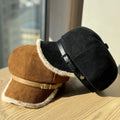 Fur Trim Beret Hat - DippedShop Wholesale - #9907