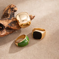 Enamel Statement Ring - DippedShop Wholesale - #7459