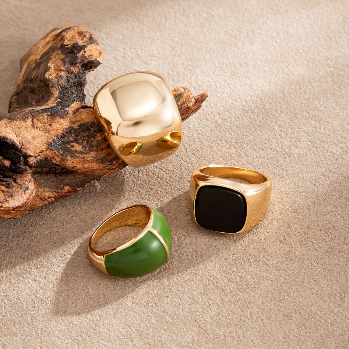 Enamel Statement Ring - DippedShop Wholesale - #7459