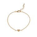 Simple Gold Plated Star Flower Chain Bracelet 6W6JBR530