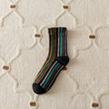 Striped Breathable Crew Socks - DippedShop Wholesale - #1587