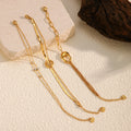 Trendy Cubic Zirconia Double-Layer Chain Bracelet 6W6JBR512
