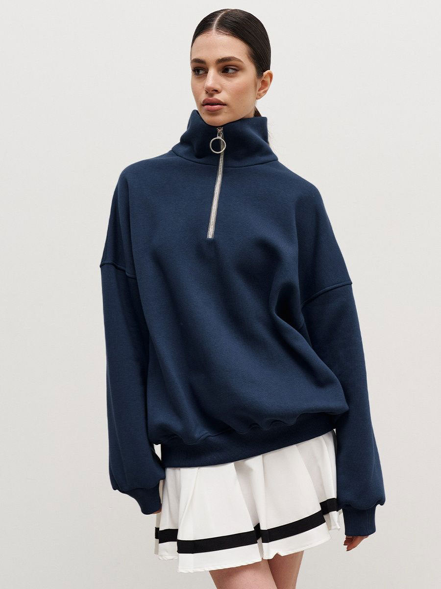 Loose Lapel Zipper Hoodie - DippedShop Wholesale - #6899
