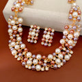 Chic Rhinestone Pearl Hollow Chain Necklace 6W6JNC906