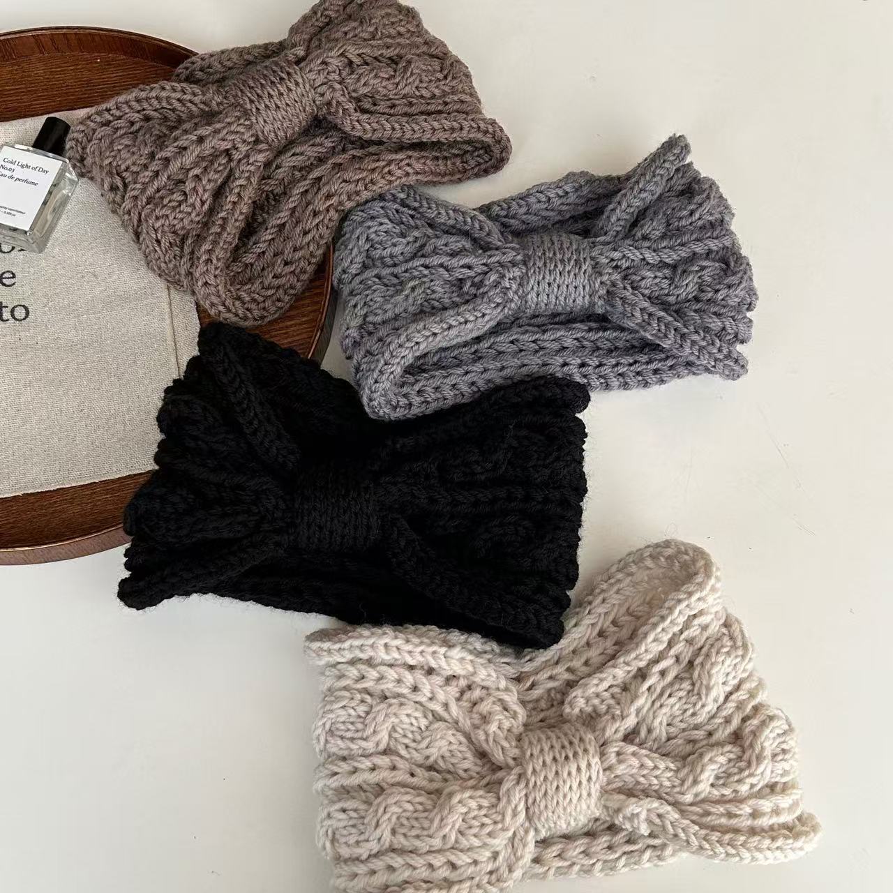 Bowknot Cable Knit Headband - DippedShop Wholesale - #2915