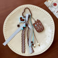 Cute Handmade Ribbon Heart Keychain Bag Charm 6W10BBC435