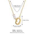 Trendy Gold Plated Zirconia Chain Bracelet 6W6JBR331