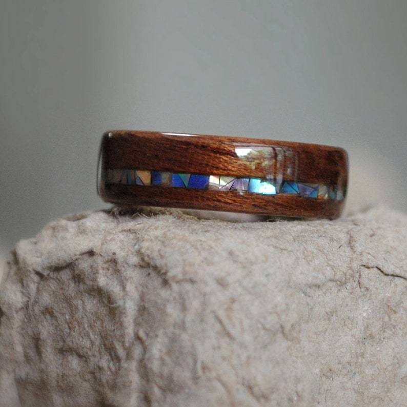 Handmade Natural Wooden Band Ring DP25F772